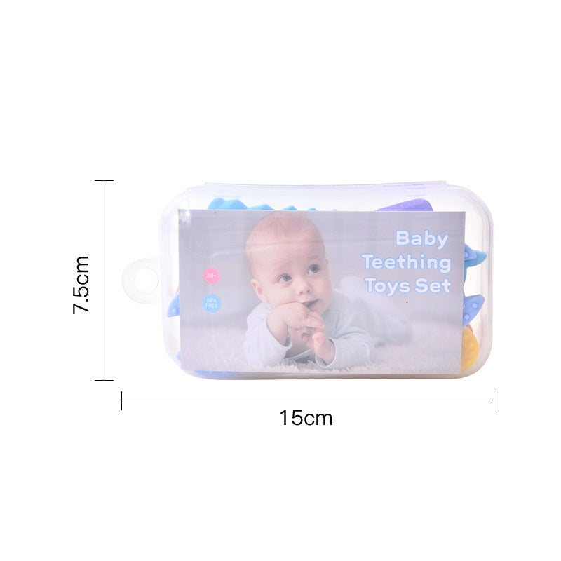 Infant Teething Kit – 5-Piece Silicone Chew Toys for Babies-2