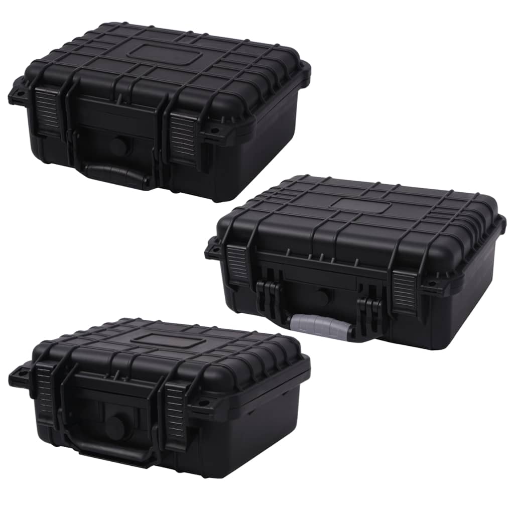 vidaXL Equipment Case Protective Hard Carry Case Portable Camera Case Black-5